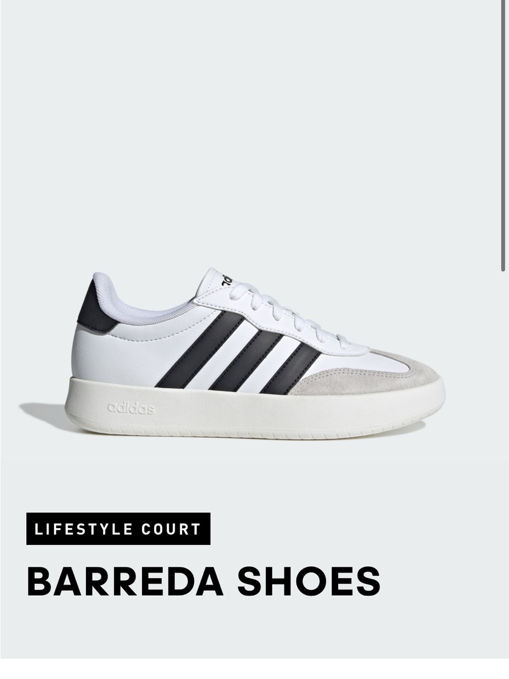 NEW Adidas Barreda lifestyle Court Shoes Women’s Size 10 - Picture 2 of 6